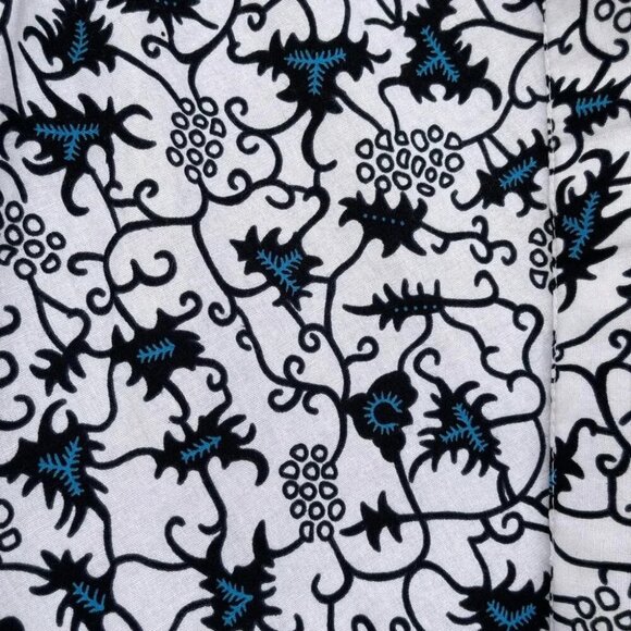 ZURI Kenya Just One Dress in indigo wax print Cotton Button Down Shirtdress XS - Picture 3 of 10